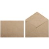 Конверт почтовый 162 x 229 мм (С5), декстрин, чистый, треугольный клапан, крафт бумага