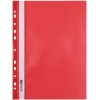Папка пластиковая со скоросшивателем А4 Economix, толщина пластика 0,16 мм, красная