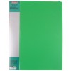 Папка пластиковая на 10 файлов Standart, толщина пластика 0,6 мм, зеленая