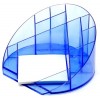 Подставка настольная «Форум», 100 x 175 мм, прозрачная синяя