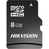 Карта памяти Hikvision microSDHC HS-TF-C1(STD)/8G/Adapter 8GB (с адаптером)