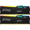 Оперативная память Kingston FURY Beast RGB 2x8ГБ DDR5 5600 МГц KF556C40BBAK2-16