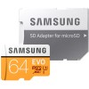 Карта памяти Samsung Evo microSDXC 64GB + адаптер