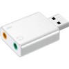 USB аудиоадаптер USBTOP USB Hi-Fi3D 2.1/7.1 (серебристый, без кабеля)